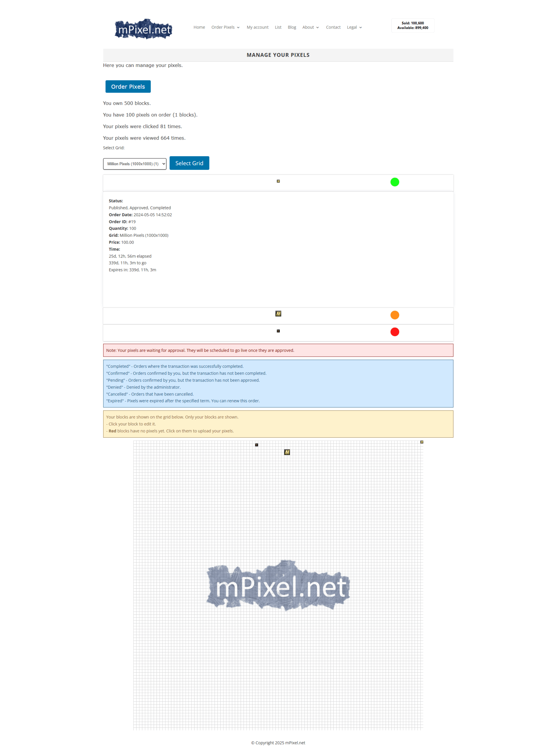 Frontend > Manage Pixels